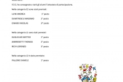 PREMIAZIONE PER GIOCHI MATEMATICI 2016-17